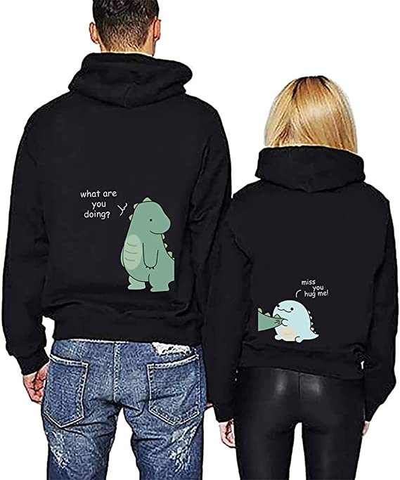 Lovely Dinosaur Matching Couple Hoodie