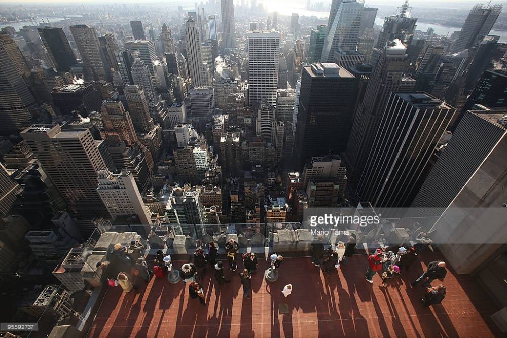 See all of New York from the Top of the Rock Observation Deck