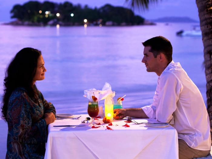 Discuss options for honeymoon with the partner