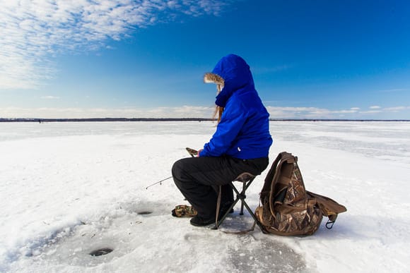 Go ice fishing