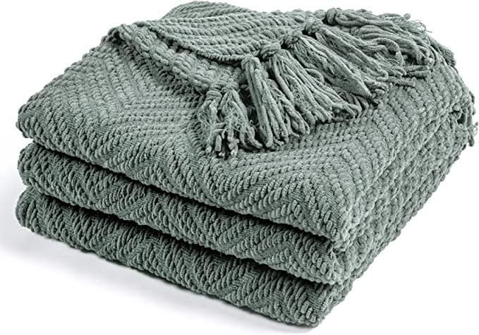 Chenille Knit Throw Blanket for Couch