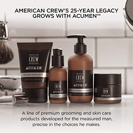 Men's Face Wash by American Crew, In-Shower Facial Wash, Oil-Free, Removes Excess Oil & Dirt, 6.4 Fl Oz