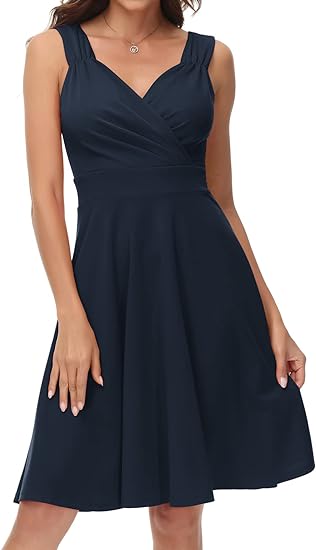 V Neck Cocktail Dress