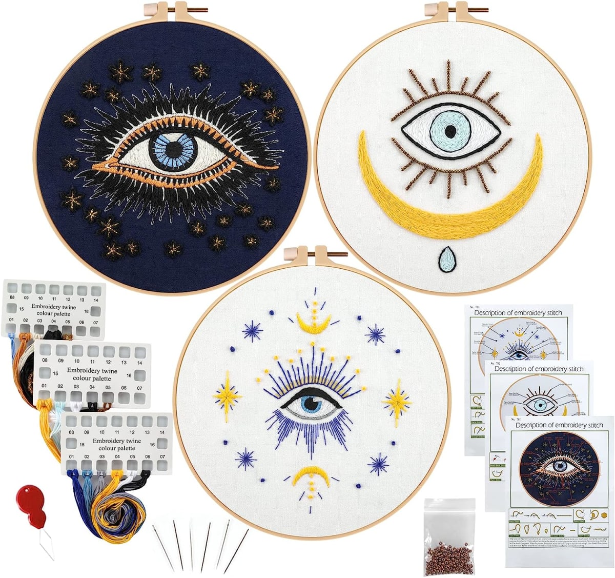 Evil Eye Embroidery Starters Kit