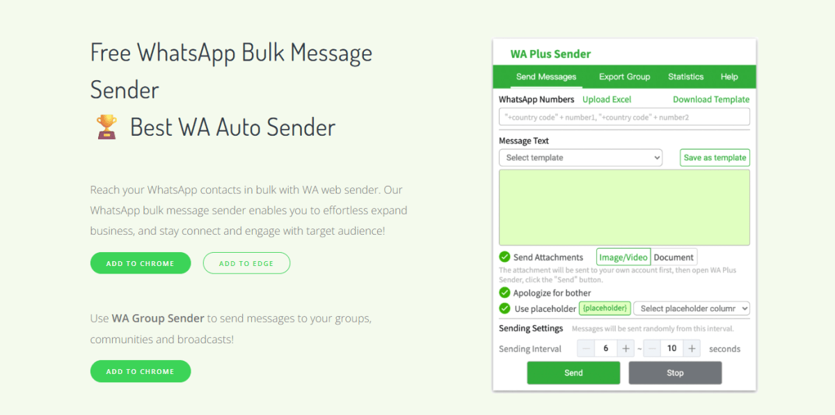 Free WhatsApp Bulk Message Sender