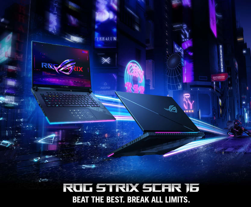 Asus Strix Scar 16, i9-14900HX, RTX 4080, 32 GB DDR5-4800, 1 TB SSD, QHD+ 240 hz Mini-LED