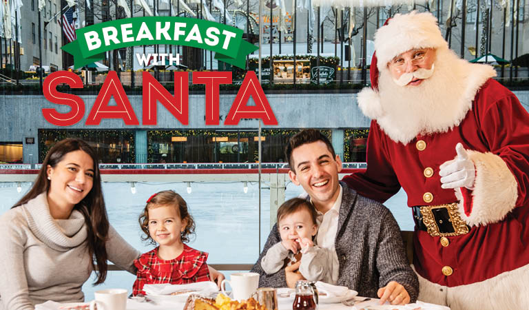 Attend a "breakfast with Santa" event at a community center, mall or restaurant near you