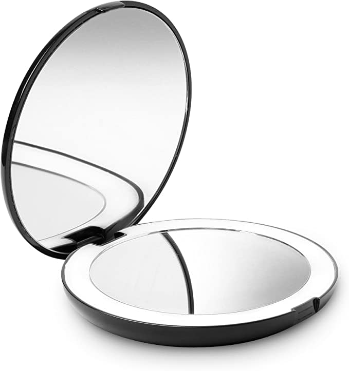 LED Lighted Travel Makeup Mirror