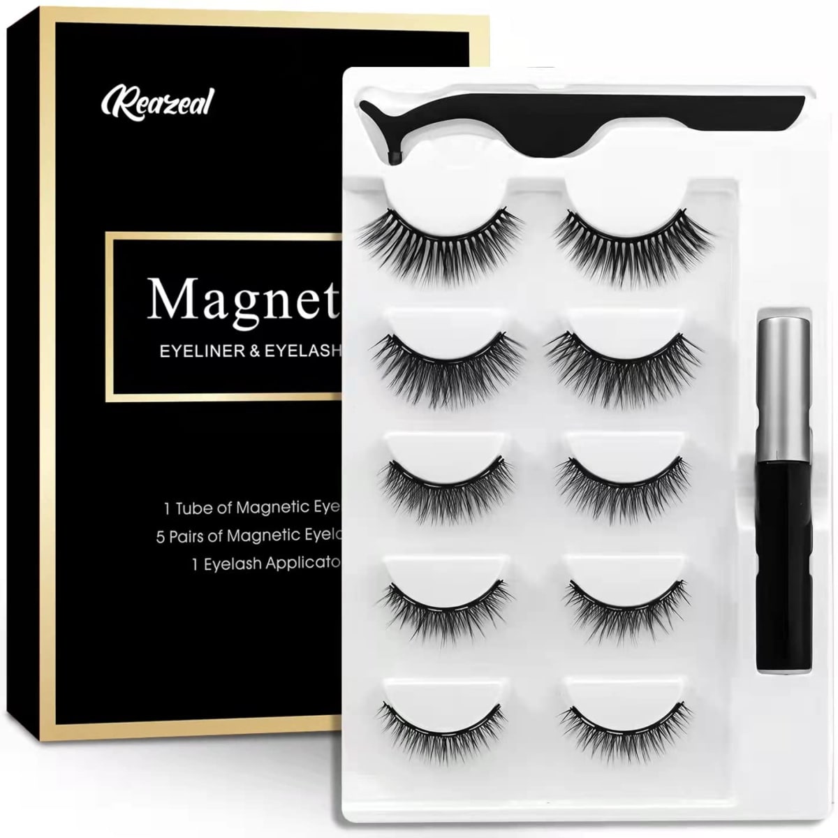 Magnetic Eyeliner with Magnetic False Lashes Natural