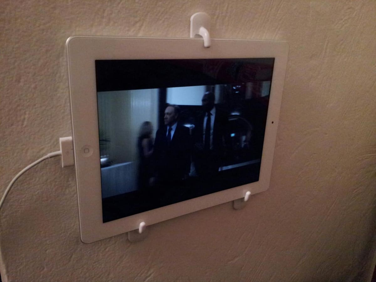 Mount your ipad or tablet  anywhere you want to using command hooks