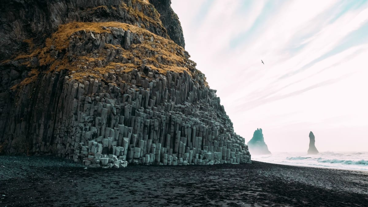 Reynisfjara Black Pebble Beach