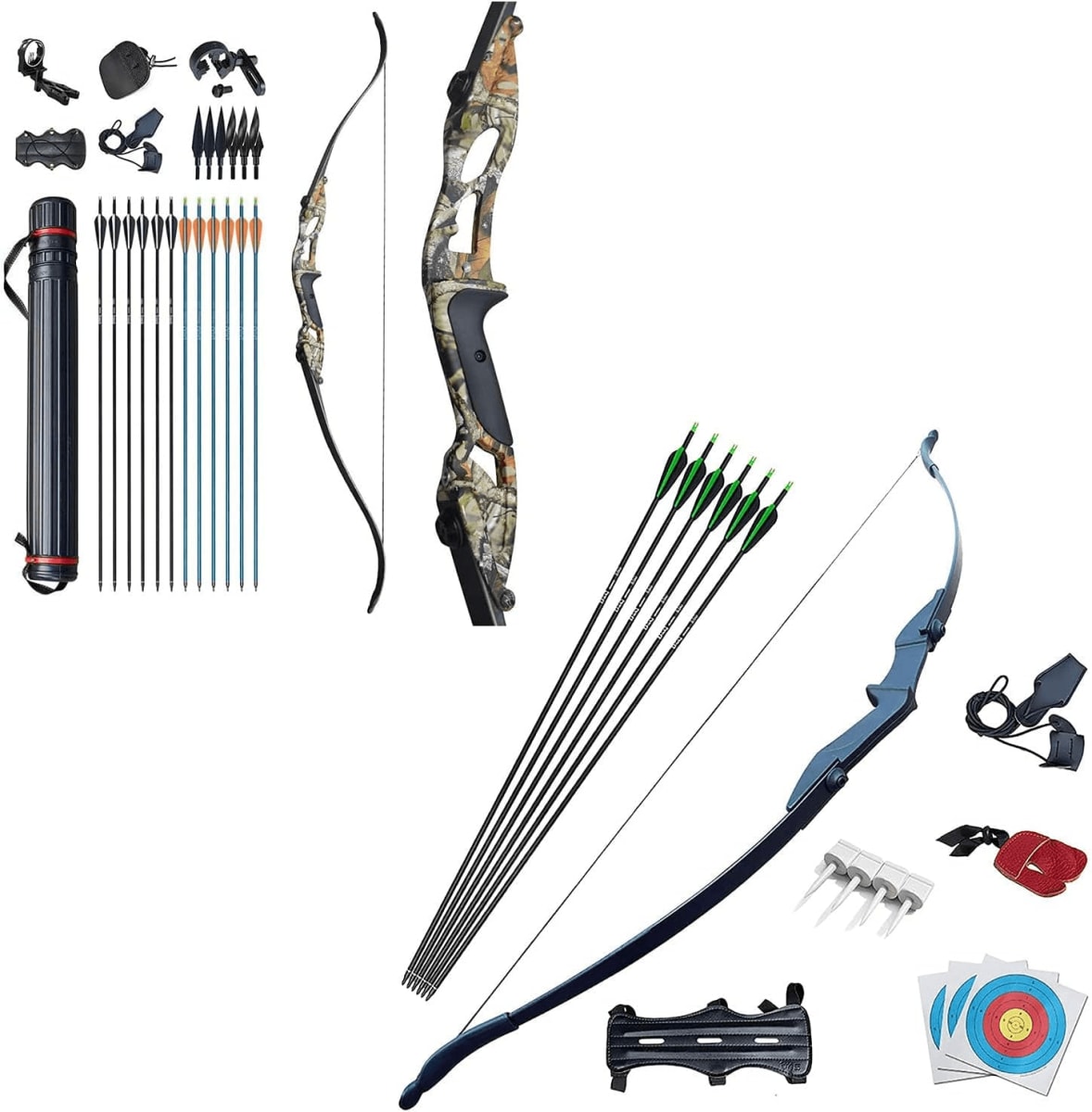 D&Q Archery Recurve Bow and Arrow Set for Adults