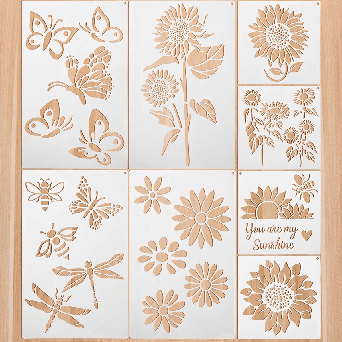 Floral stencil packs