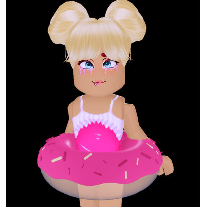 Nomnom Frosted Donut Waist Floatie