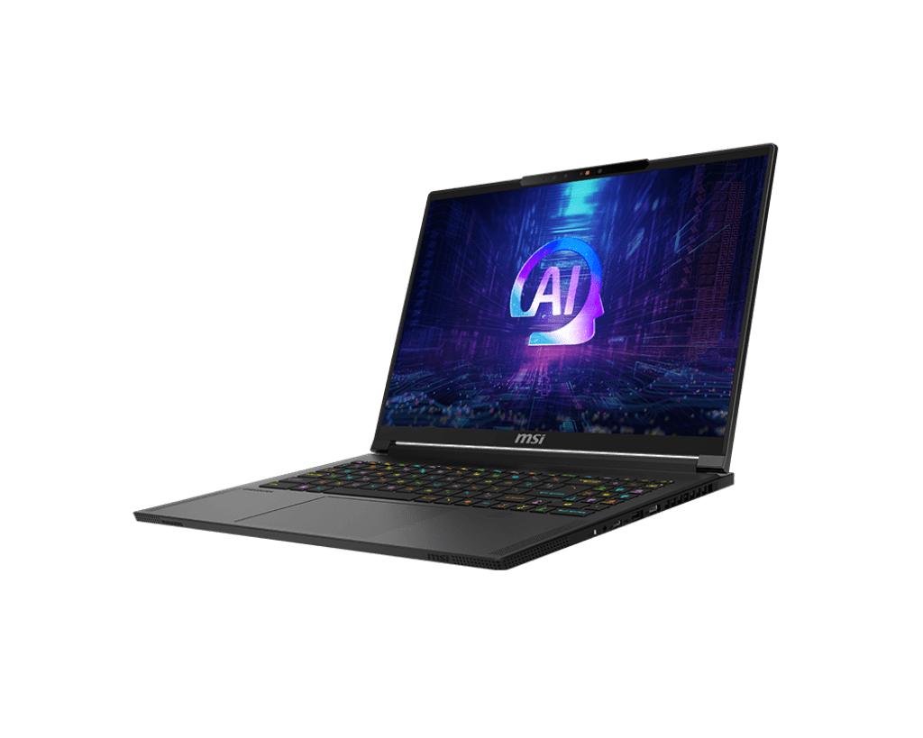 MSI Stealth A16, Ryzen AI 9 HX 370, RTX 4070, 32 GB DDR5X-7500, 1 TB SSD, QHD+ 240 Hz