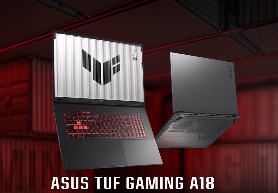 Asus TUF A18, Ryzen 7-260, RTX 5070, 16 GB DDR5-5600, 1 TB SSD, QHD+ 240 Hz 500 nits 100% DCI-P3