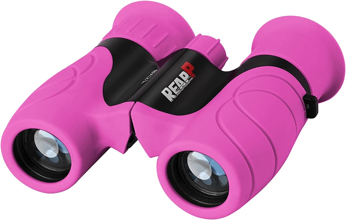 Binoculars for Kids High-Resolution 8x21, Gift for Boys & Girls Shockproof Compact Kids Binoculars for Bird Watching, Hiking, Camping, Travel, Learning, Spy Games & Exploration (Rose Pink)