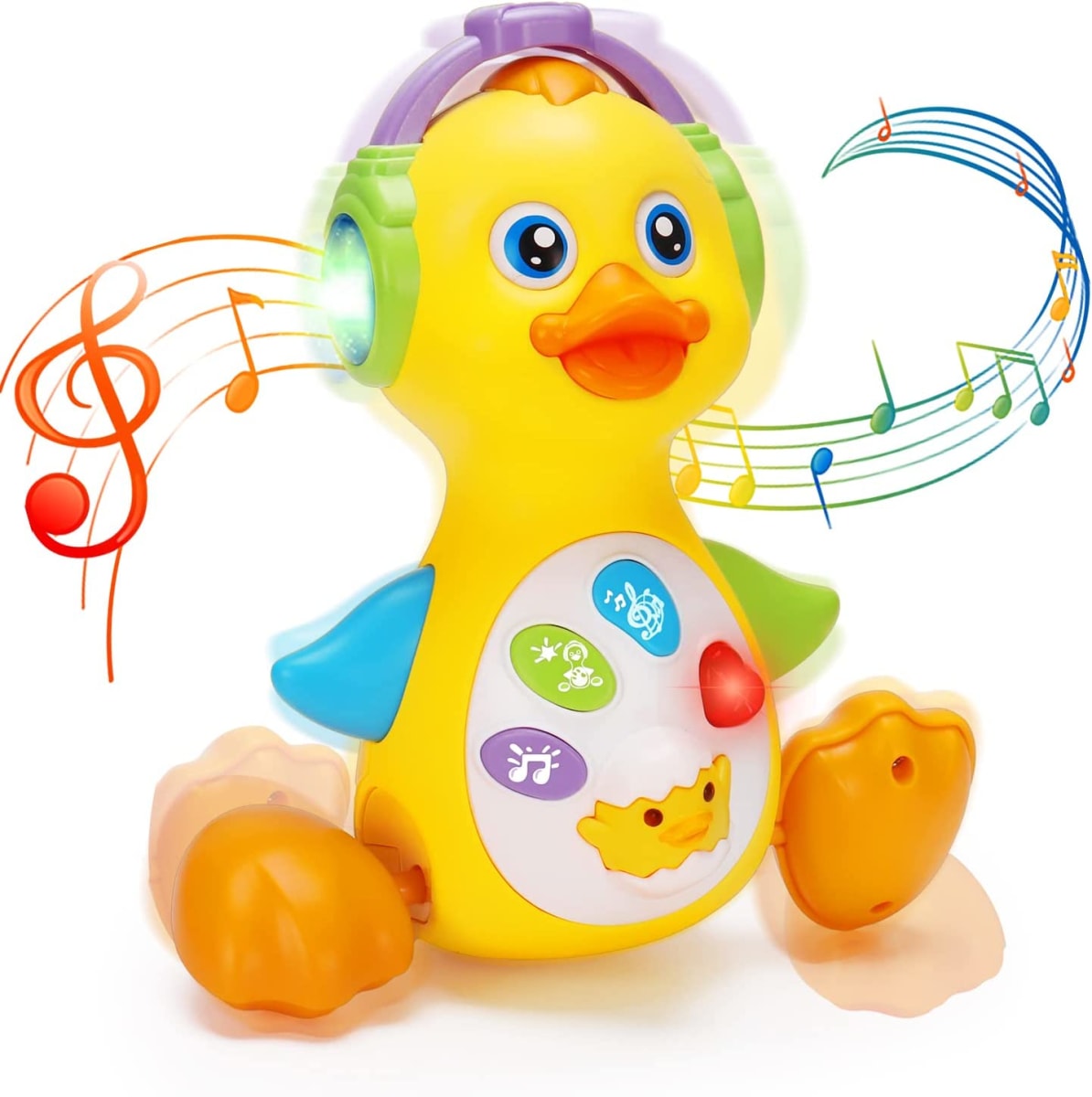 Baby Musical Duck Toy Dancing Walking Tummy Time Toys