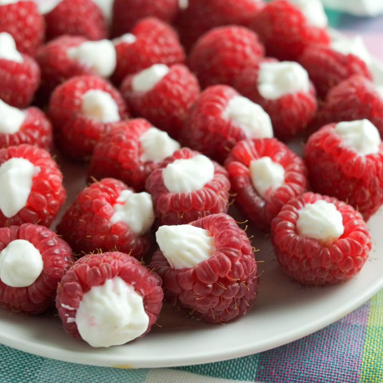 Frozen Yogurt Raspberries