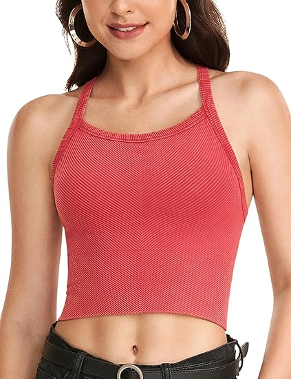 Vintage Look Long Line Bra/Crop Top