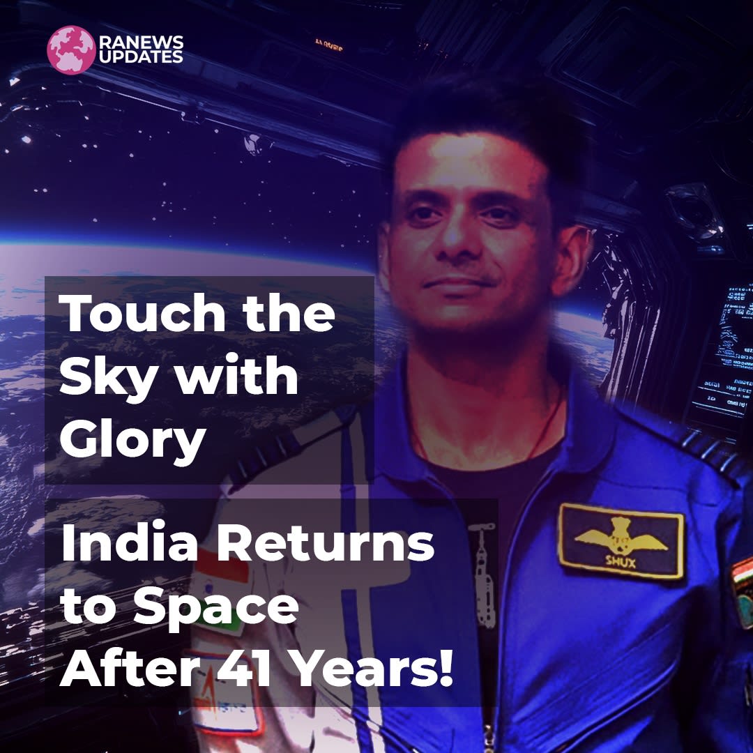 In a Historic Milestone, an Indian astronaut sets foot on a space station after 41 years