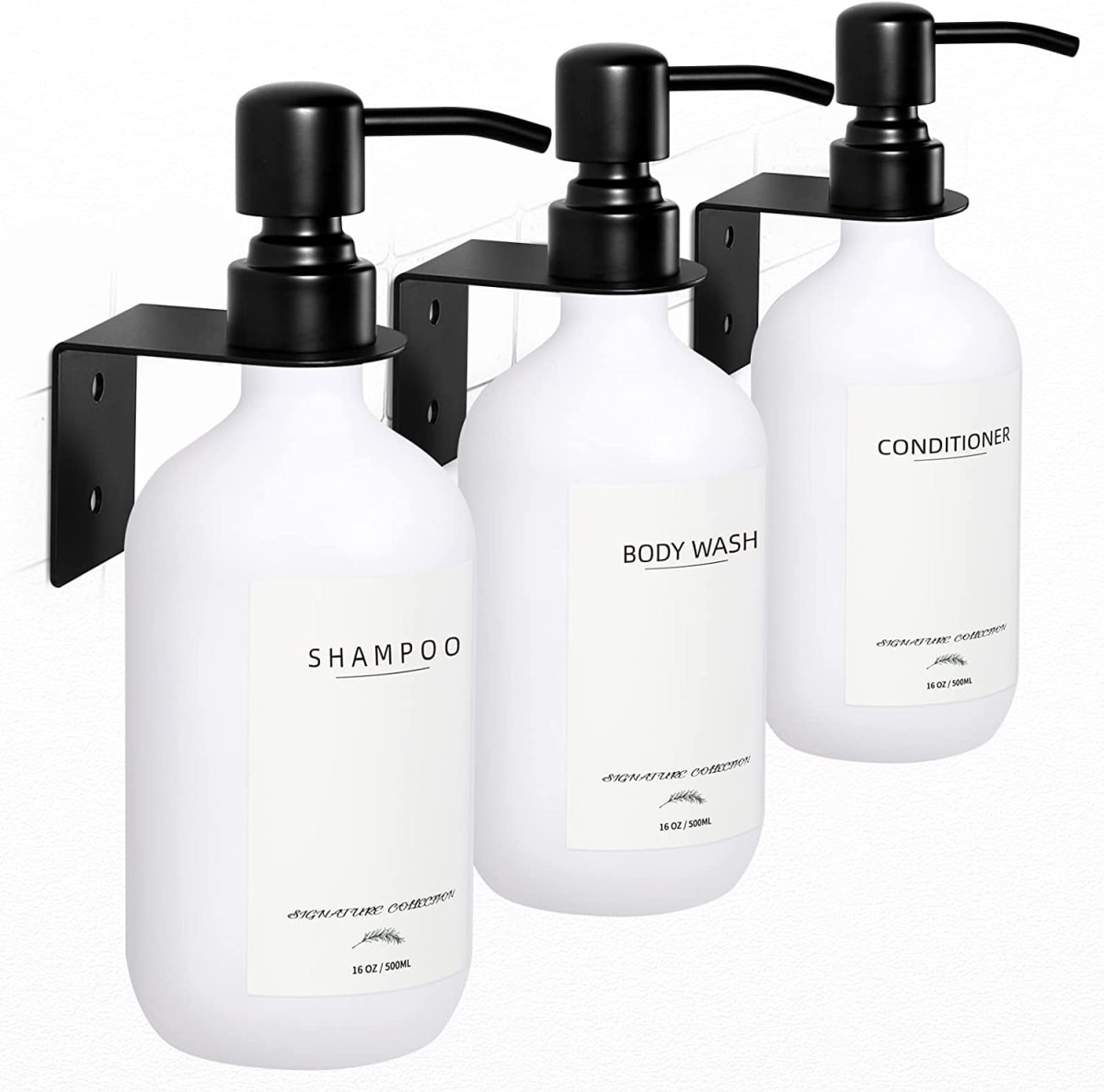 Shampoo Dispenser for Shower Wall 3 Chamber