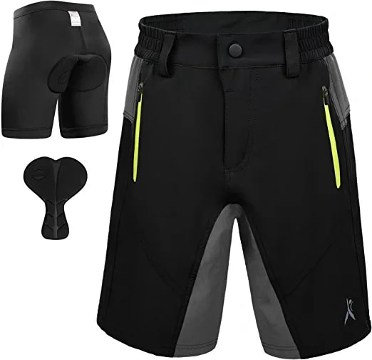 Mountain Biking Shorts Zipper Pockets