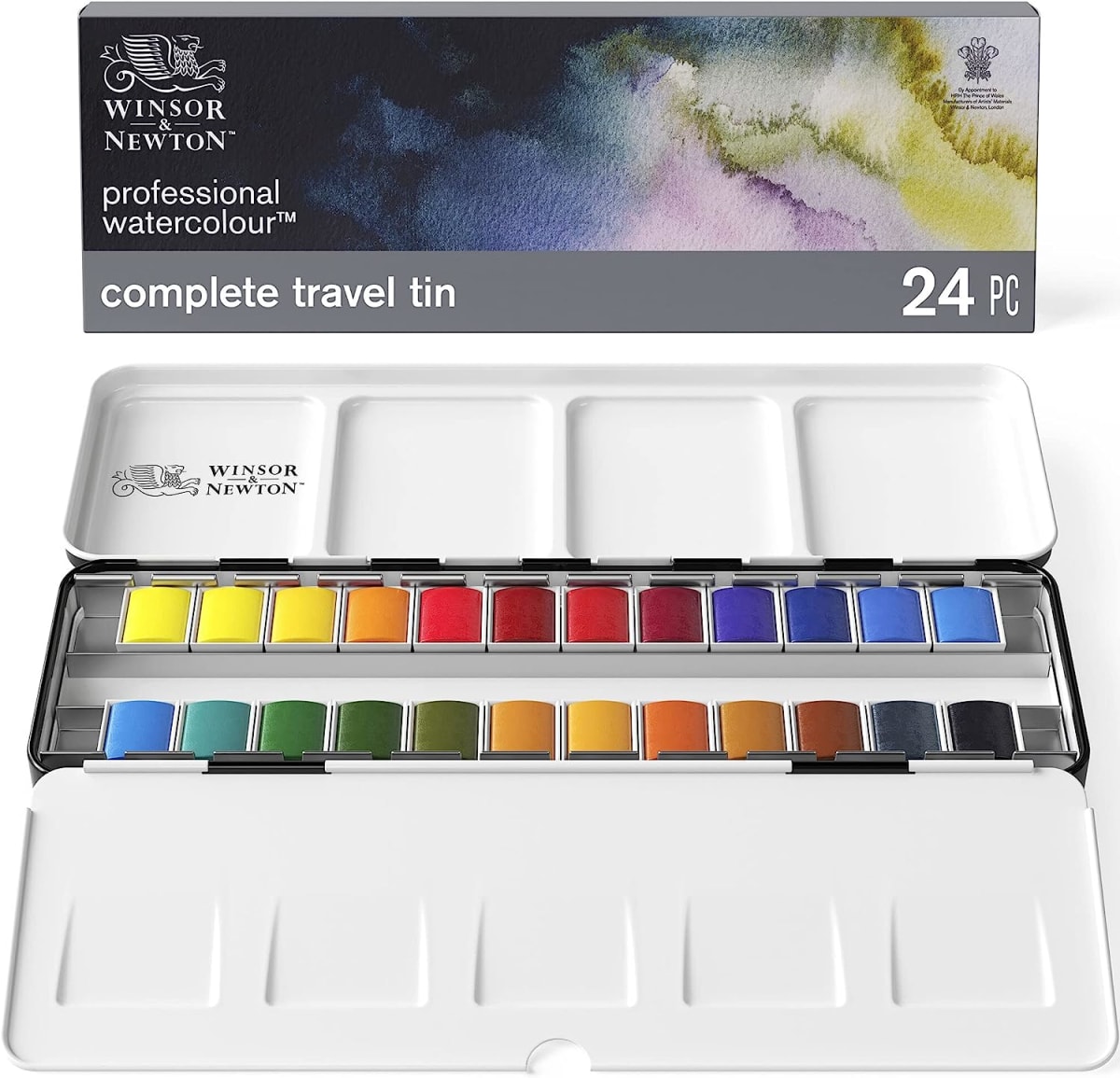 Professional Water Colour Lightweight Metal Box