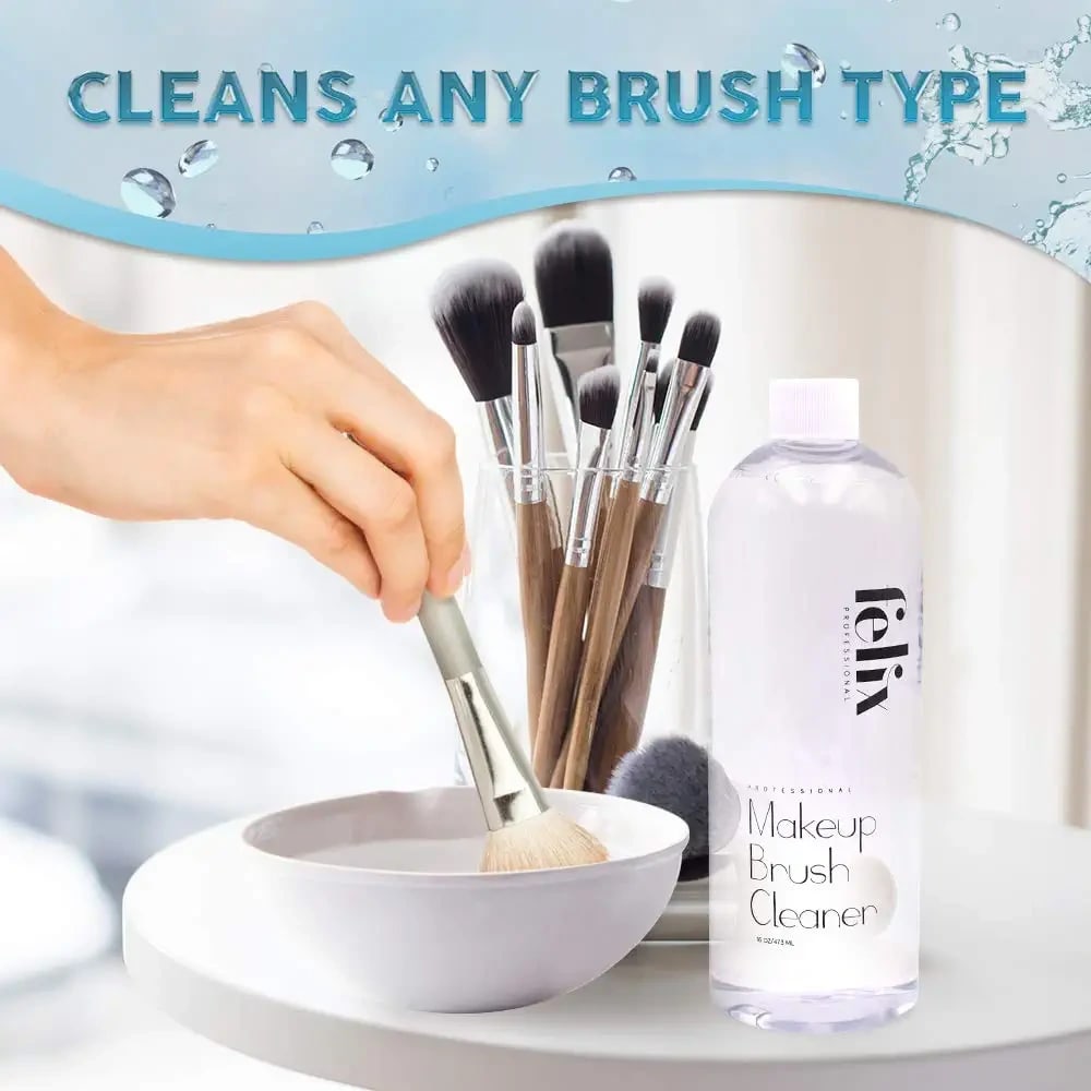 Makeup Brush Cleaner - Deep clean Quick Dry - Ideal for Cleaning and Odorizing Natural and Synthetic Make-up Brushes