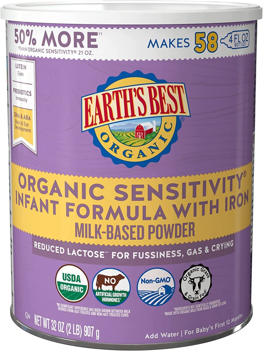 Organic Low Lactose Sensitivity Infant Formula