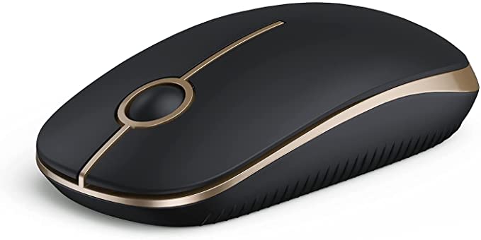 Wireless Mouse, Vssoplor 2.4G Slim Portable Computer Mice with Nano Receiver for Notebook, PC, Laptop