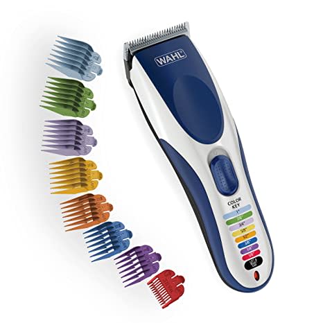 Wahl Color Pro Cordless Rechargeable Hair Clipper & Trimmer – Easy Color-Coded Guide Combs - for Men, Women, & Children – Model 9649