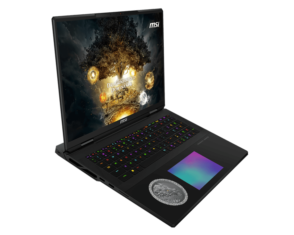 MSI Titan 18 HX AI Dragon Edition, Intel Ultra 9-285HX, RTX 5090, 96 GB DDR5-6400, 2-6 TB SSD, UHD+ 120 Hz Mini-LED