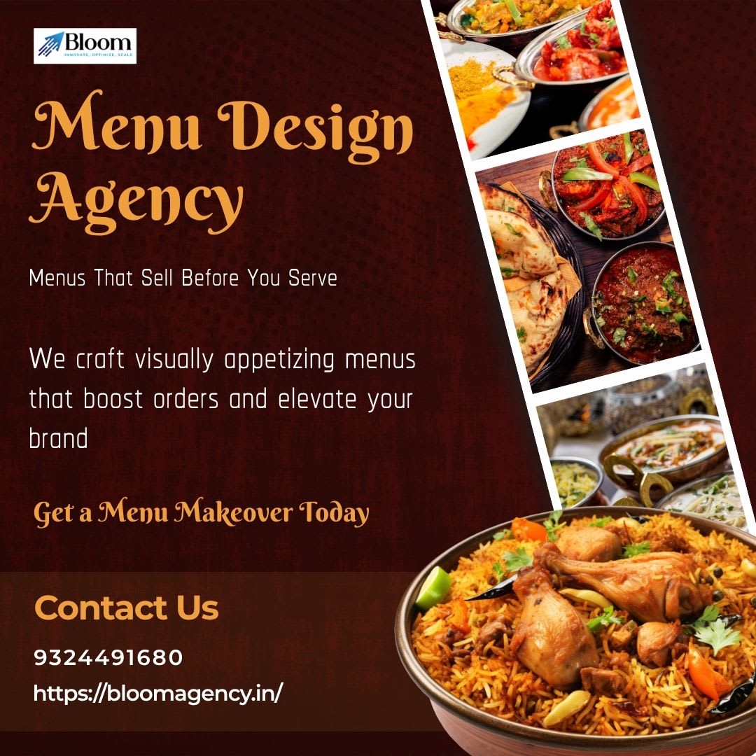 Menu card design