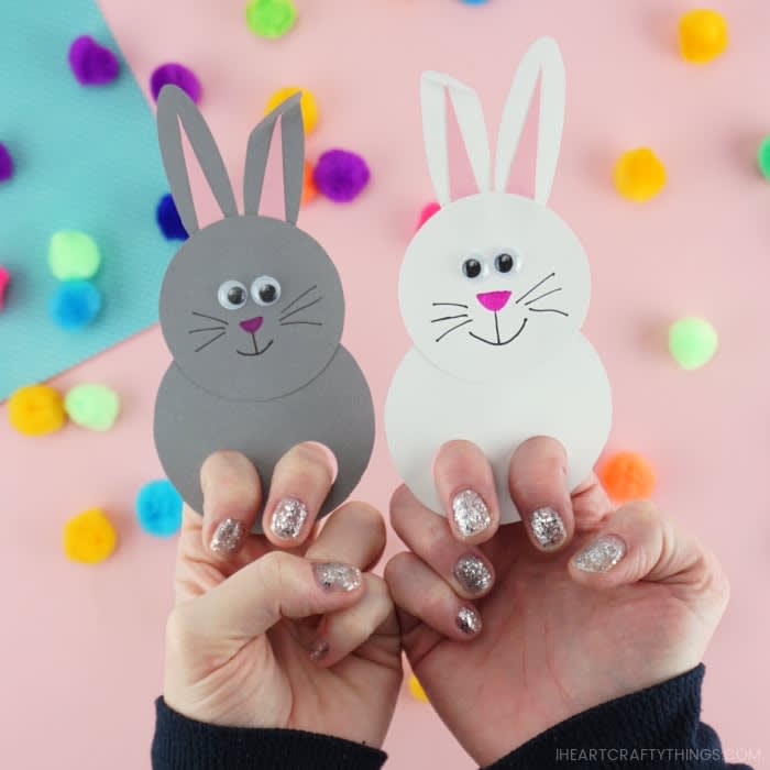 Make Easter-themed finger puppets with felt and glue