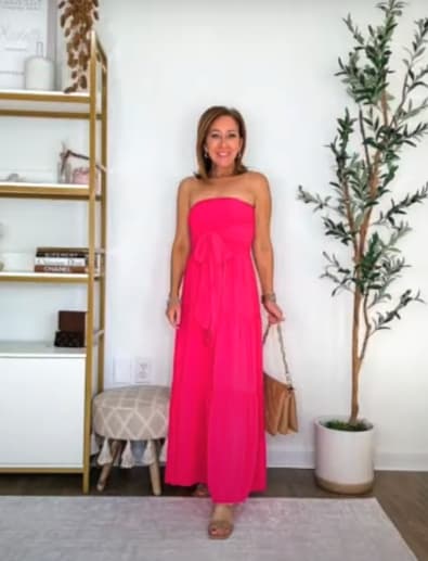 Strapless Flowy Dress