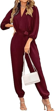 Burgundy Jumpsuit
