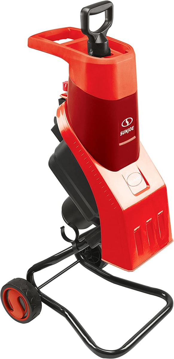 CJ602E-RED 15 Amp Electric Wood Chipper/Shredder, Red