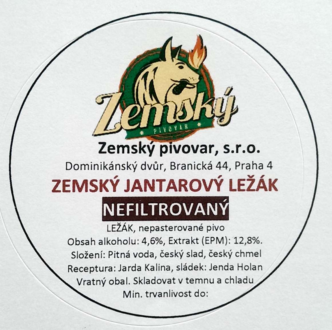 Zemsky Jantarovy lezak Etk.S