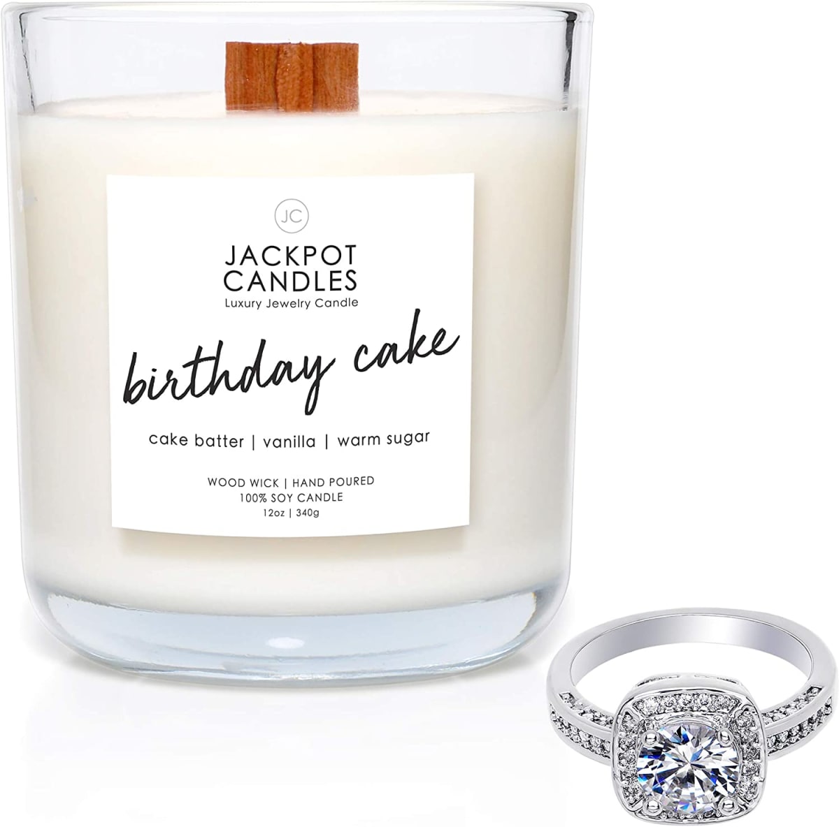 Birthday Cake Candle with Ring Inside