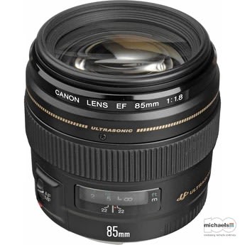 Canon EF 85mm f/1.8 USM Lens - michaels camera video digital