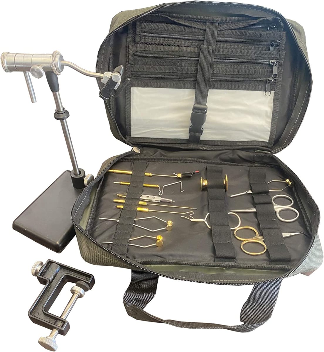 Zephr Travel Fly Tying Kit with Travel Bag