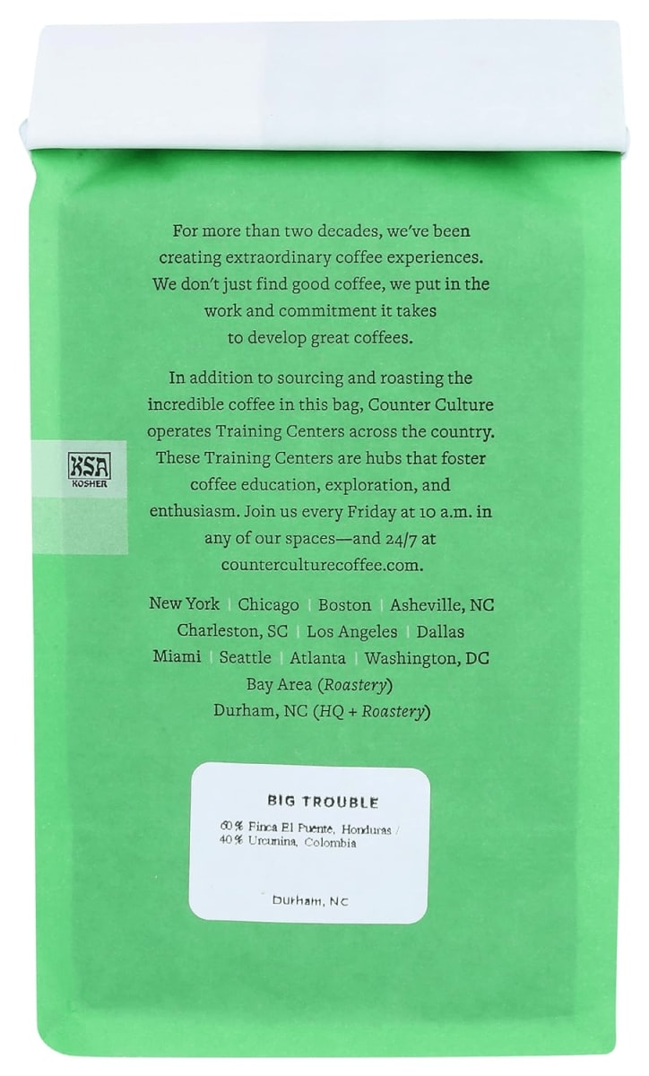 Counter Culture Coffee - Big Trouble Whole Bean Coffee