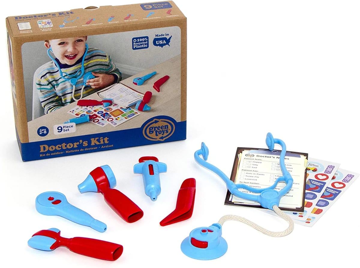 Doctor's Kit 9 Piece Pretend Play, Motor Skills, Language & Communication Kids Role Play Toy