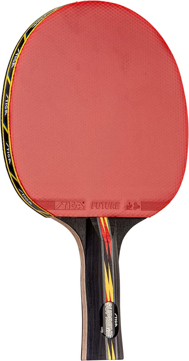STIGA Supreme Performance-Level Table Tennis Racket Made with ITTF Approved Rubber for Tournament Play - Features ACS for Control and Speed