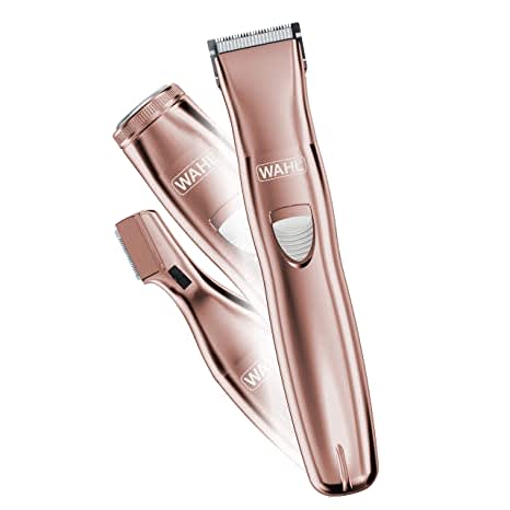Wahl Pure Confidence Rechargeable Electric Razor, Trimmer, Shaver, & Groomer for Women with 3 Interchangeable Heads - Model 9865-2901V