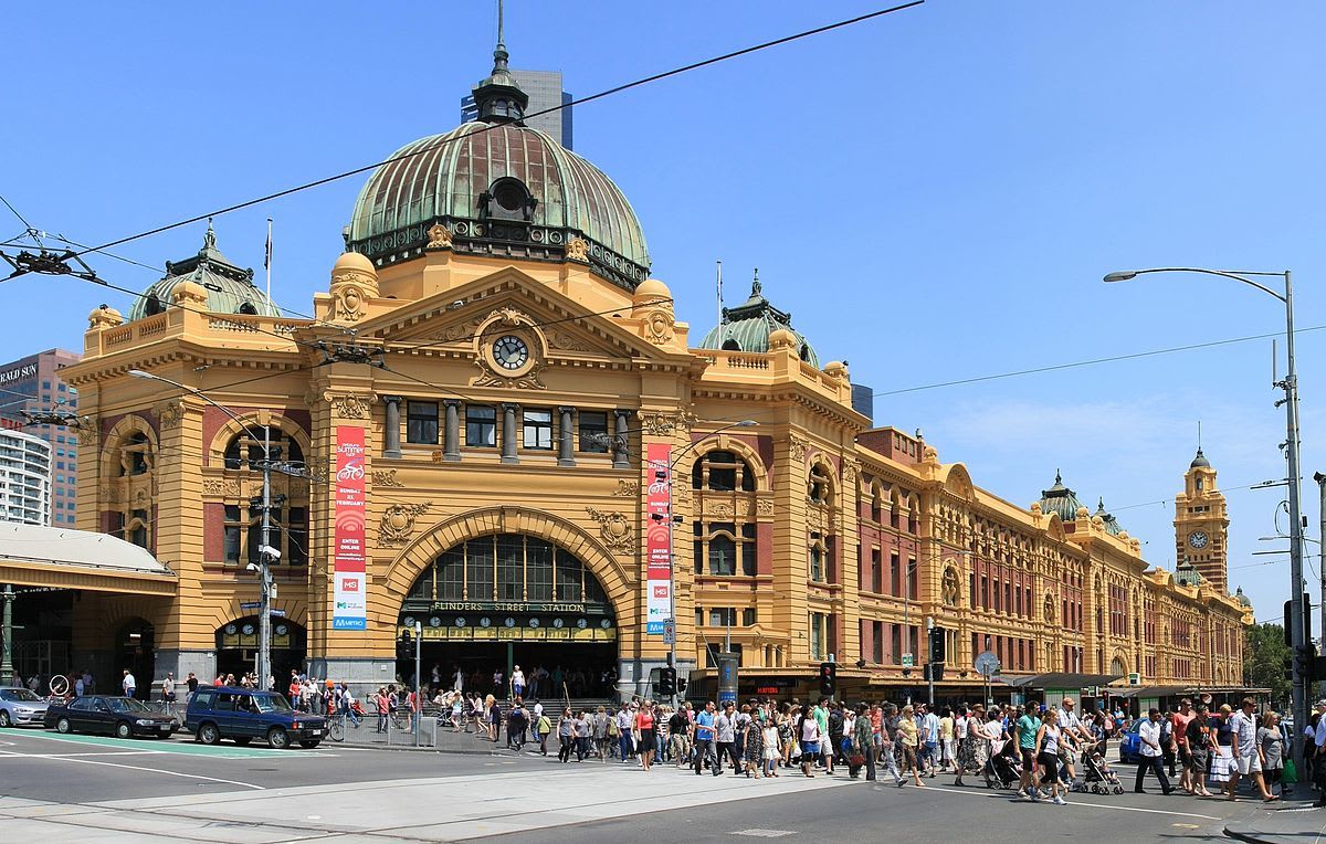 Check out the iconic Flinders Street Station