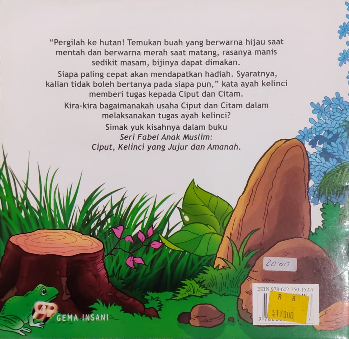 Ciput Kelinci yang Jujur dan Amanah