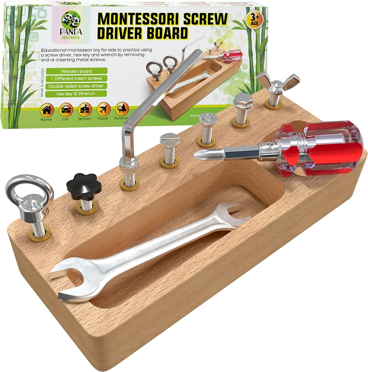 Montessori Screwdriver Board Set