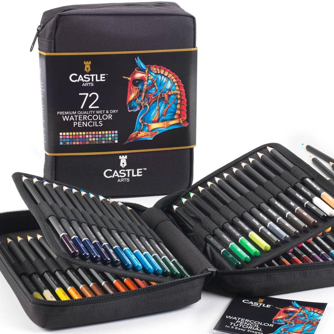 Watercolor Pencils Zip-Up Set
